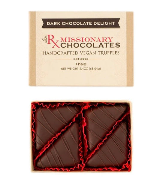 Missionary Dark Chocolate Delight Truffles 4pk