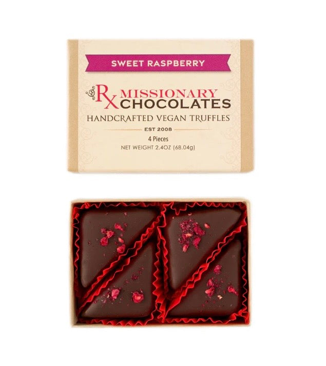 Missionary Sweet Raspberry Truffles 4pk