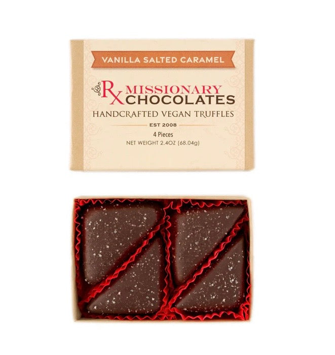Missionary Vanilla Salted Caramel Truffles 4pk