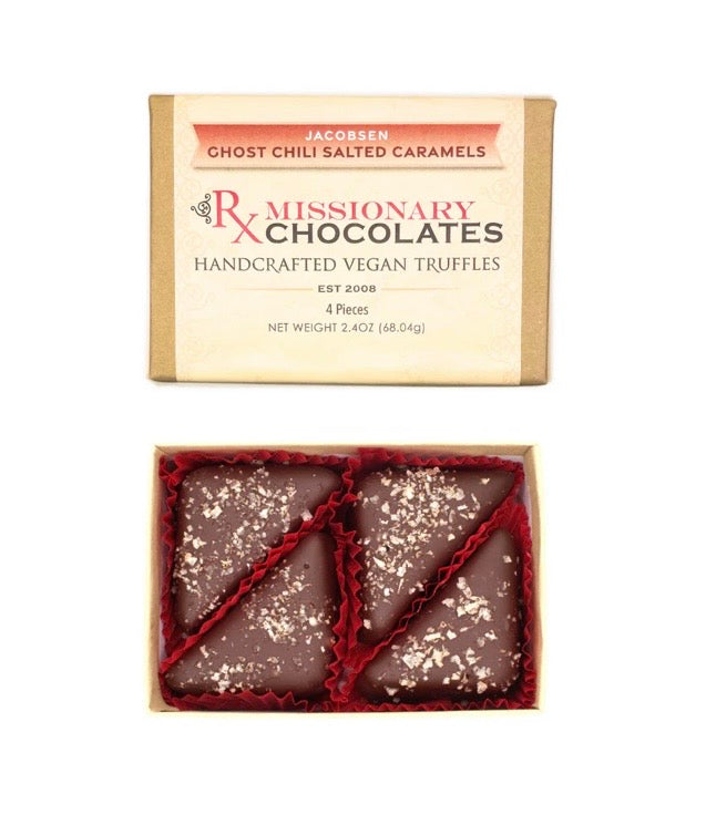 Missionary Jacobsen Ghost Chili Salted Caramel Truffles 4pk
