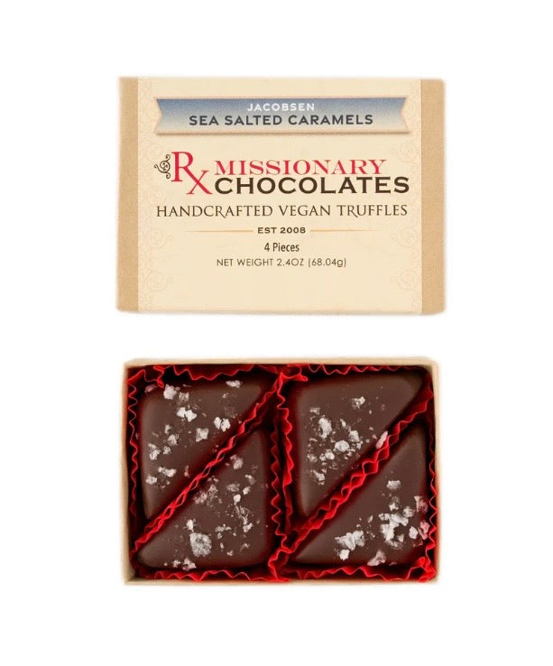 Missionary Jacobsen Sea Salted Caramel Truffles 4pk