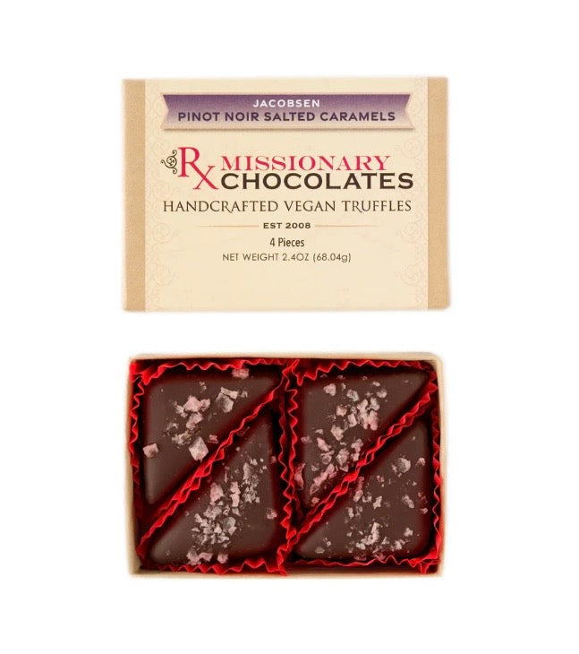 Missionary Jacobsen Pinot Noir Salted Caramel Truffles 4pk