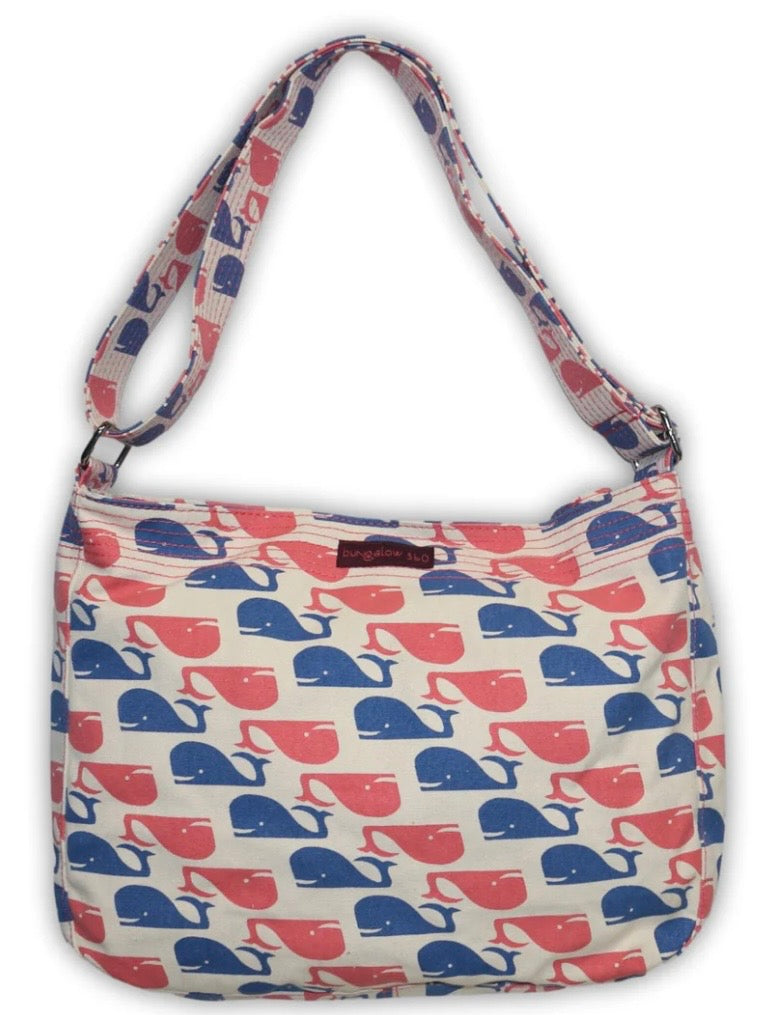 Bungalow360 Messenger Bag "Retro Whale"