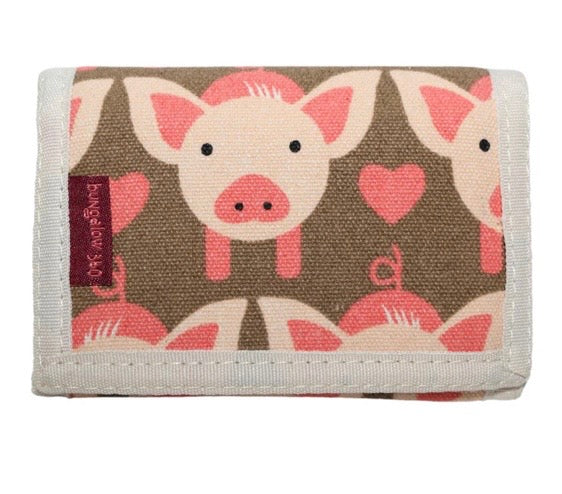 Bungalow360 Tri-Fold Wallet "Pig"