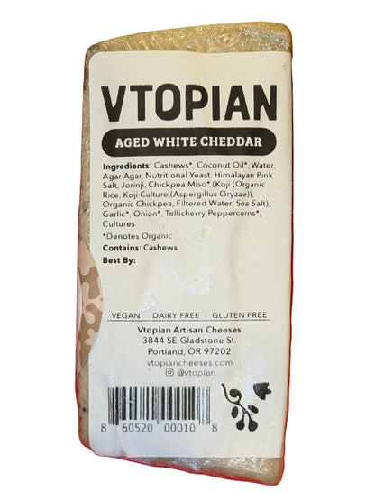 Vtopian Aged White Cheddar