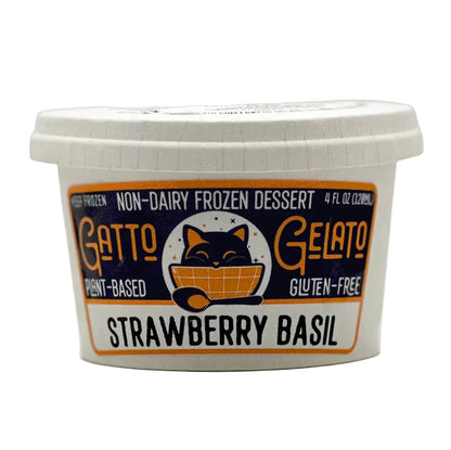 Gatto Gelato - Strawberry Basil Buttermilk