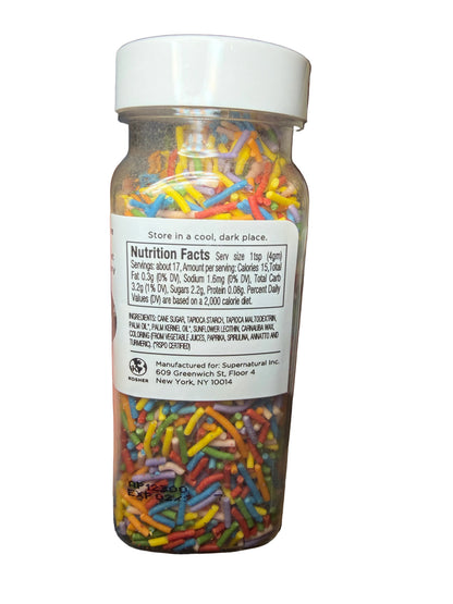 Supernatural - Dye-Free Rainbow Crunchies Sprinkles
