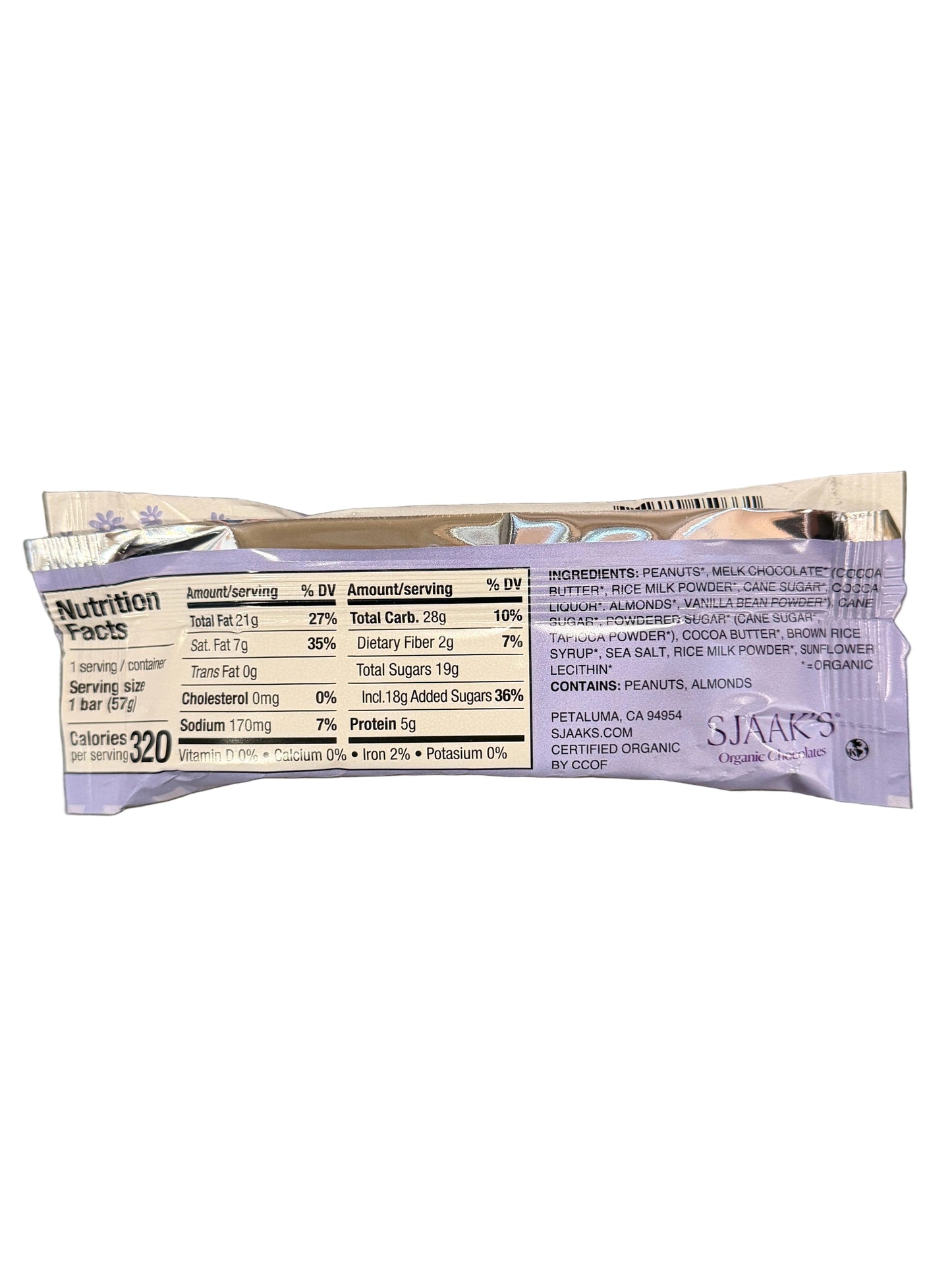 Sjaak's - Eli's Earth - Treasure Chocolate Candy Bar