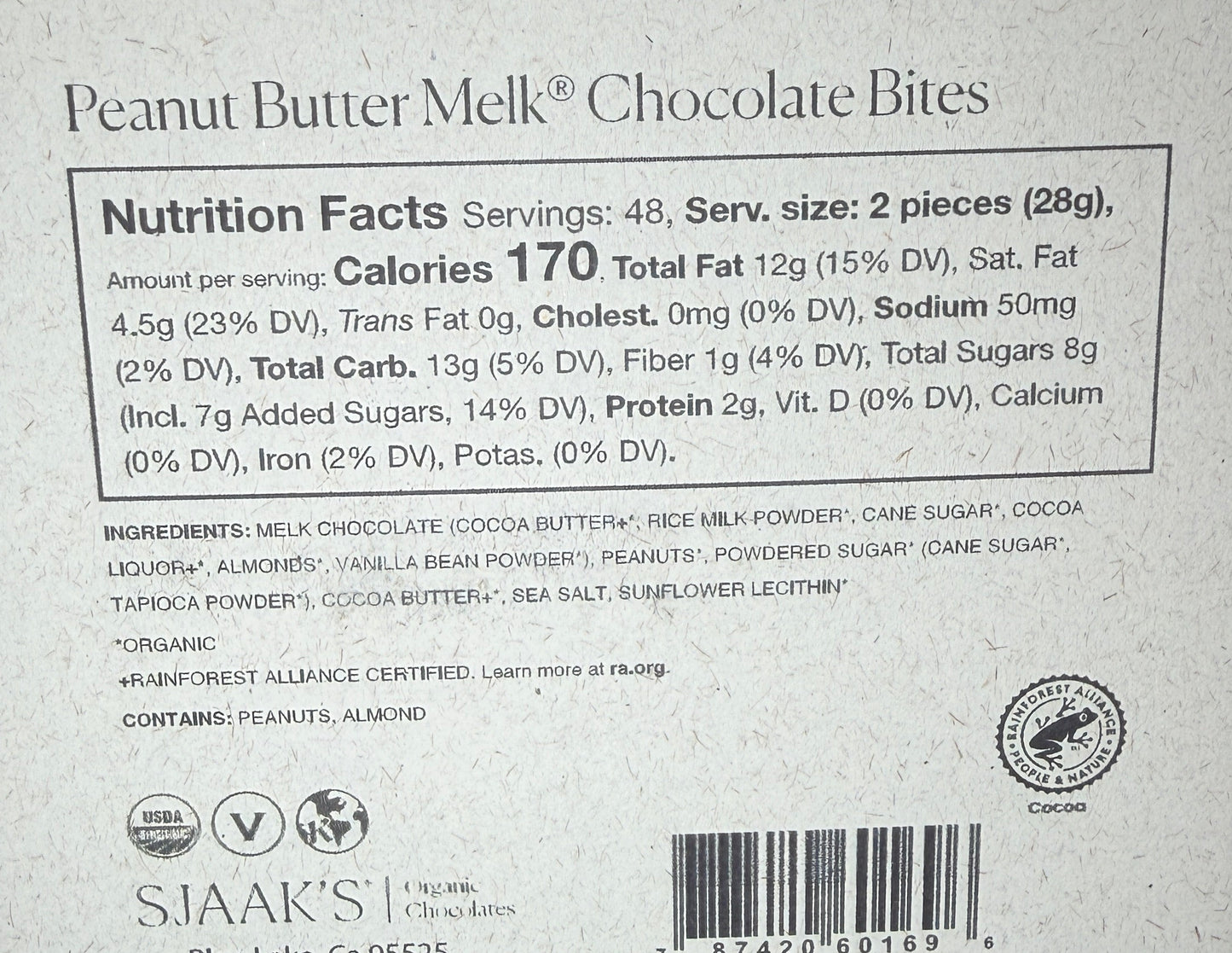 Sjaak's - Peanut Butter Melk Chocolate Bite