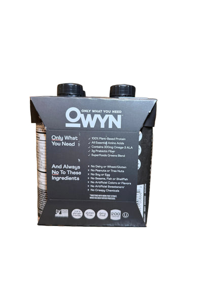 OWYN Chocolate Elite PB 11.15 oz 4pk