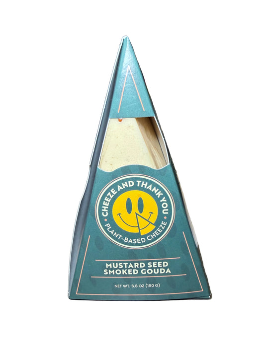 Cheeze And Thank You Mustard Seed Smoked Gouda