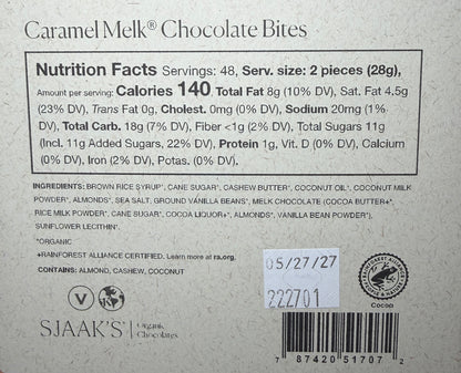 Sjaak's - Creamy Caramel Melk Chocolate Bite