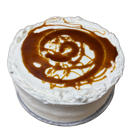 222 Pastry Cake Slice - Pumpkin Spice Cake with Cream Cheese Buttercream Caramel