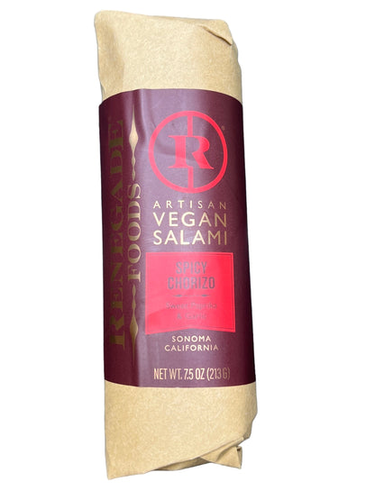 Renegade Artisan Vegan Salami - Spicy Chorizo