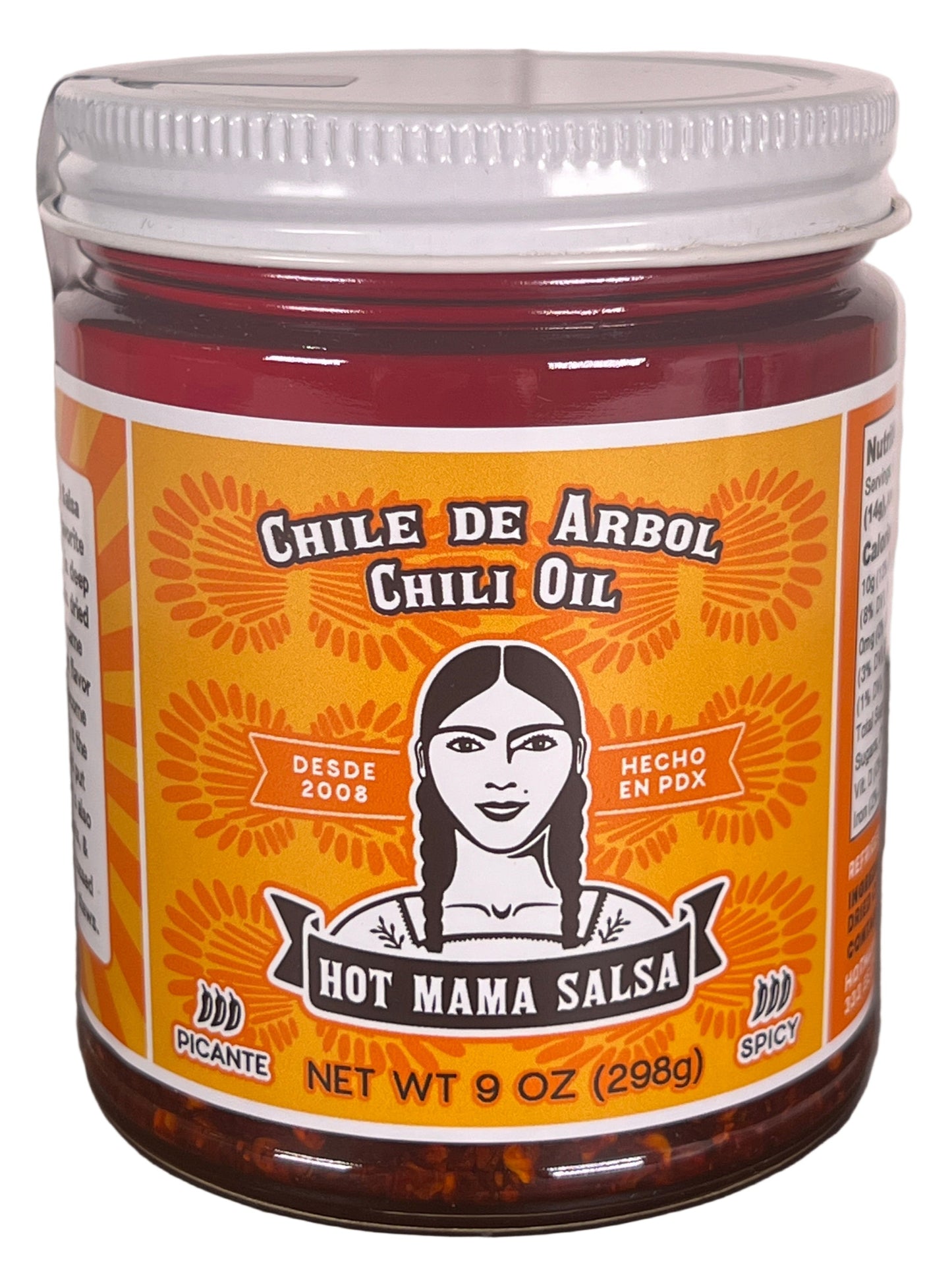 Hot Mama Salsa Chile de Arbol Chili Oil