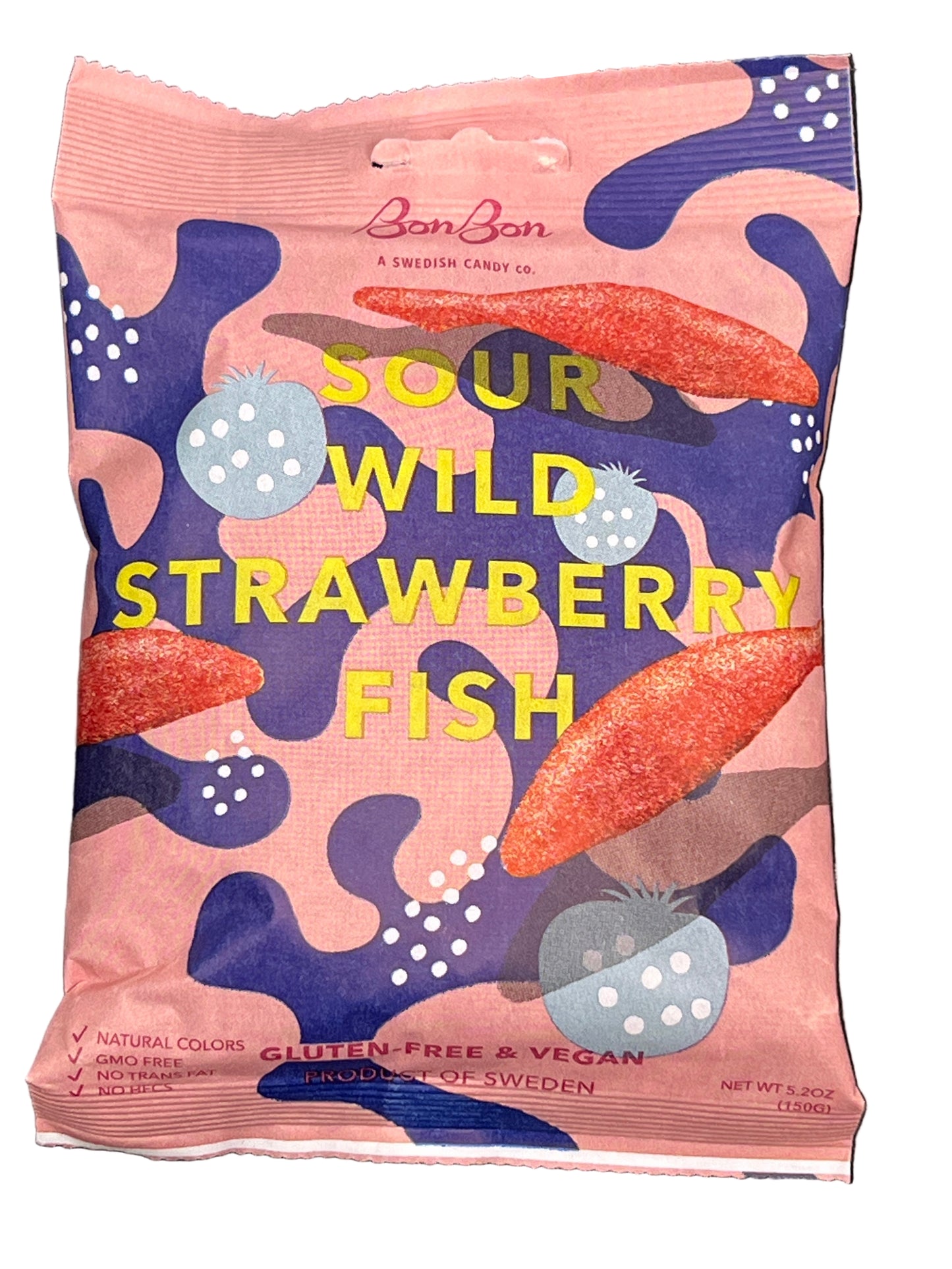 BonBon Sour Wild Strawberry Fish