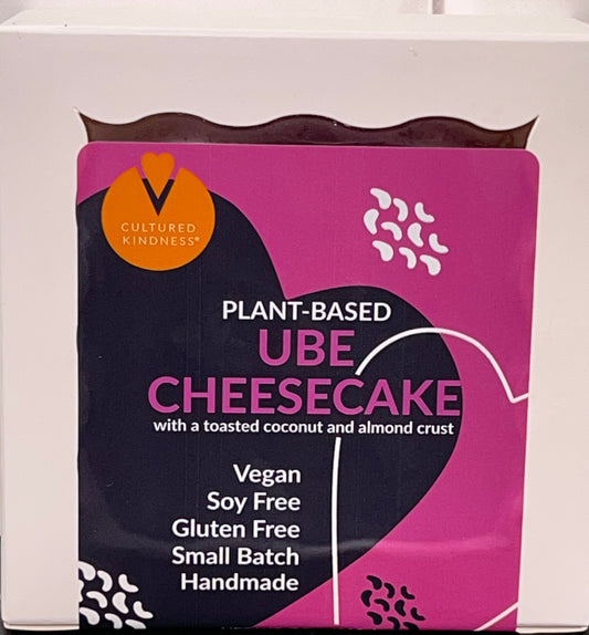 Cultured Kindness Ube Cheesecake