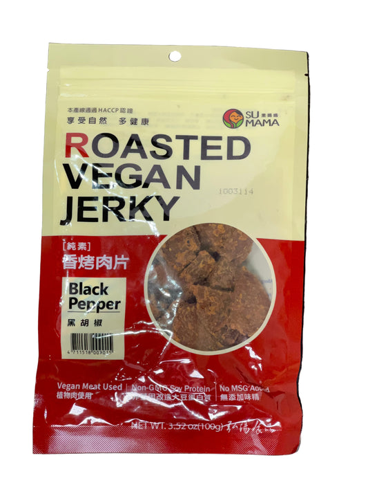 Su Mama Roasted Vegan Jerky Black Pepper