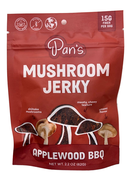 Pan's Mushroom Jerky Applewood BBQ