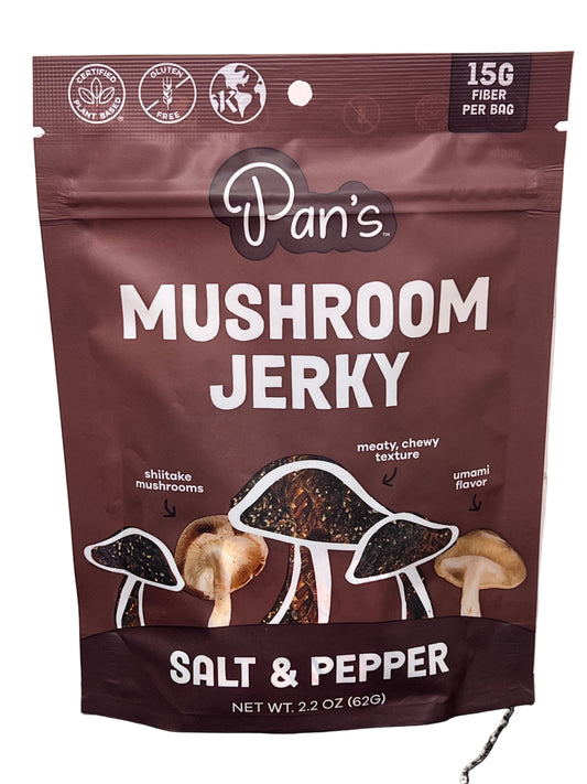 Pan's Mushroom Jerky Salt & Pepper