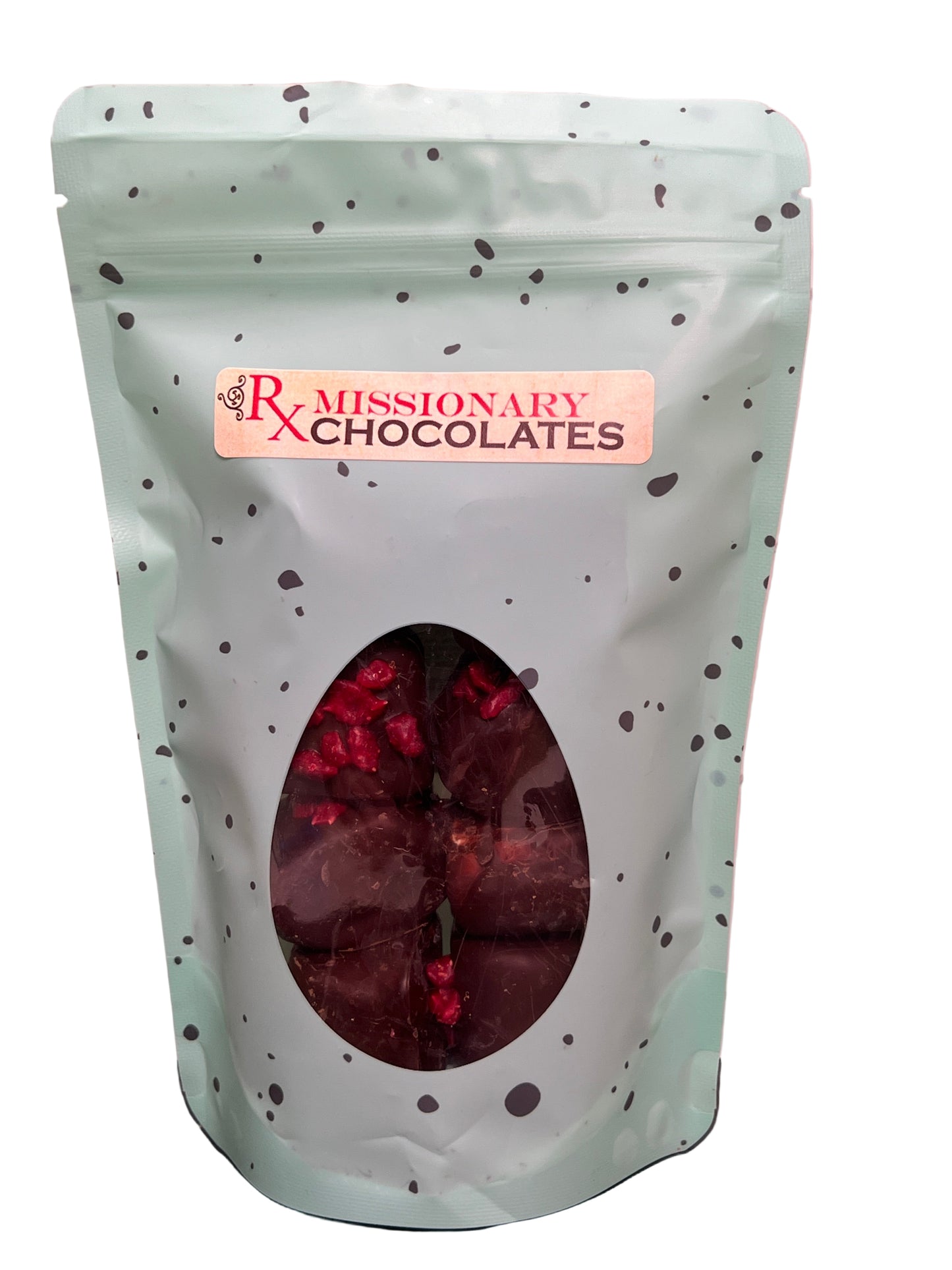 Missionary Marshmallow Barrels With Crispy Raspberry Bits