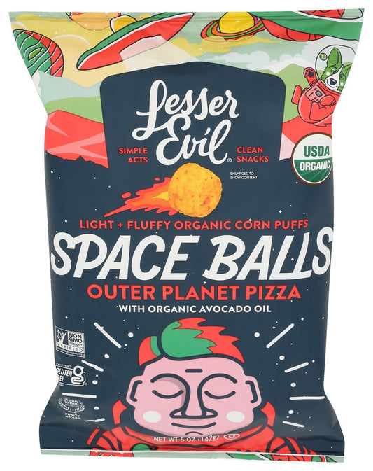 Lesser Evil Pizza Space Balls 5oz