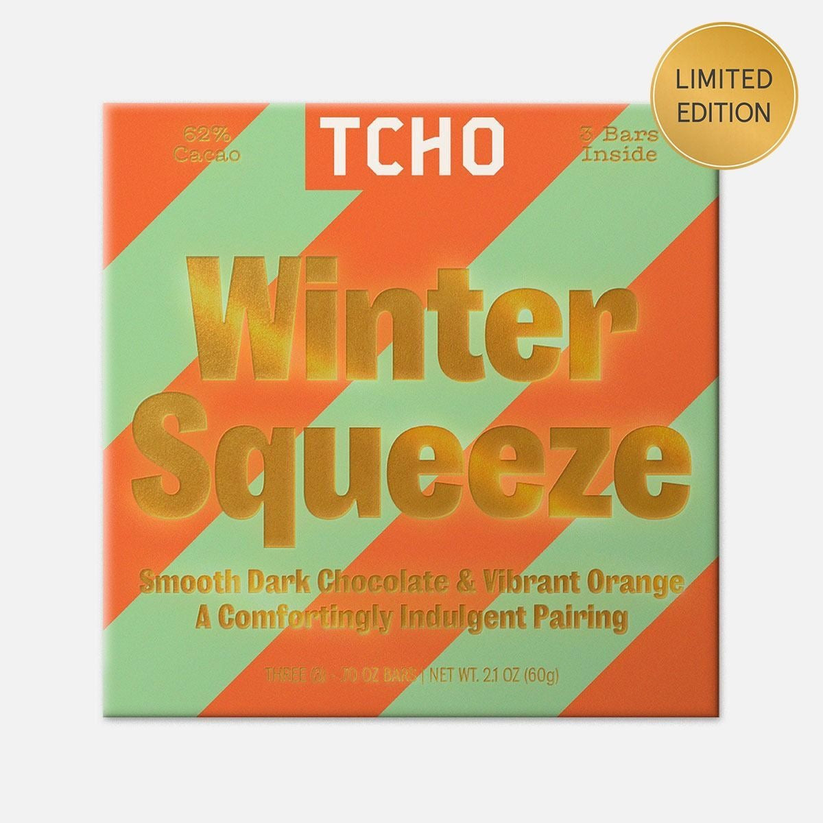 TCHO - Winter Squeeze Dark Chocolate: 3 Pack