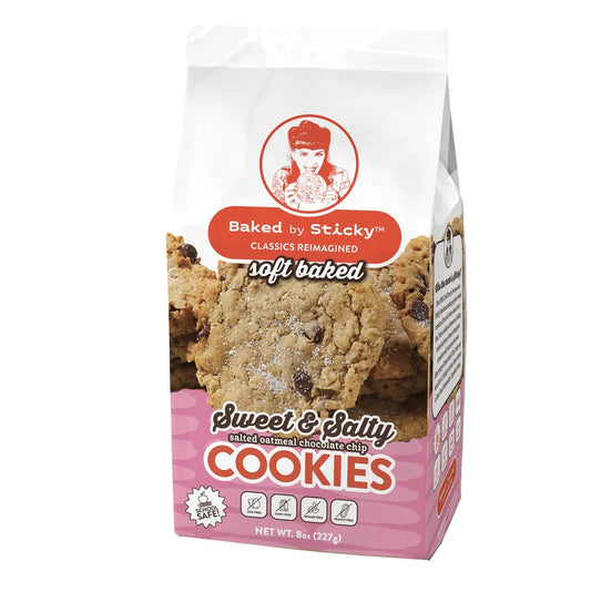 Baked by Sticky - Vegan Sweet & Salty Cookies 8pk