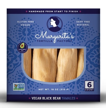 Margarita's - Vegan Black Bean Tamales