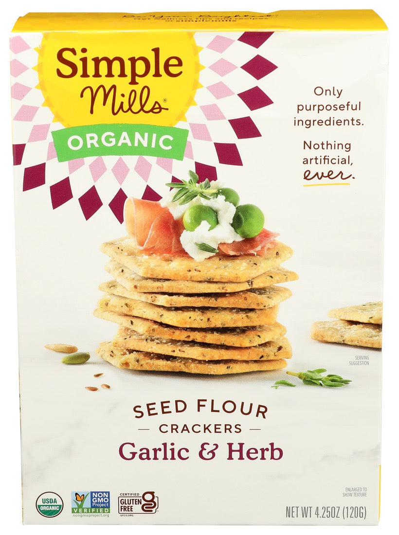 Simple Mills Garlic & Herb Crackers