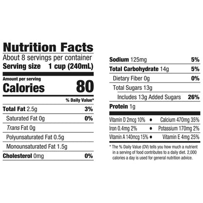Silk - Almond Milk Unsweetened Vanilla 64oz