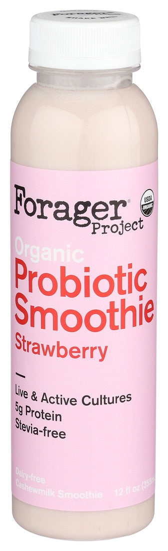 Forager Project Strawberry Probiotic Smoothie