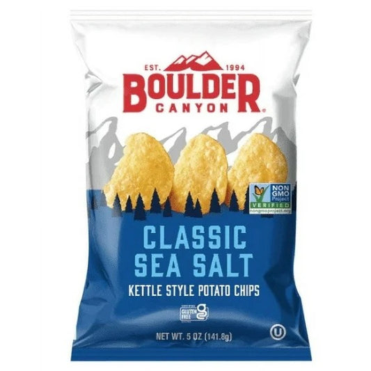 Boulder Canyon Classic Sea Salt Kettle Style Potato Chips 5oz