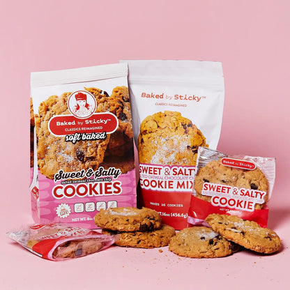 Baked by Sticky - Vegan Sweet & Salty Cookies 8pk