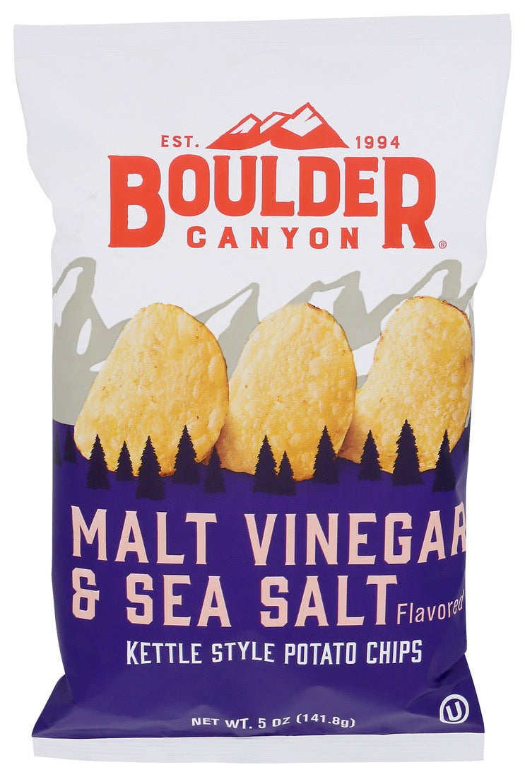 Boulder Canyon Malt Vinegar & Sea Salt Chips 5oz