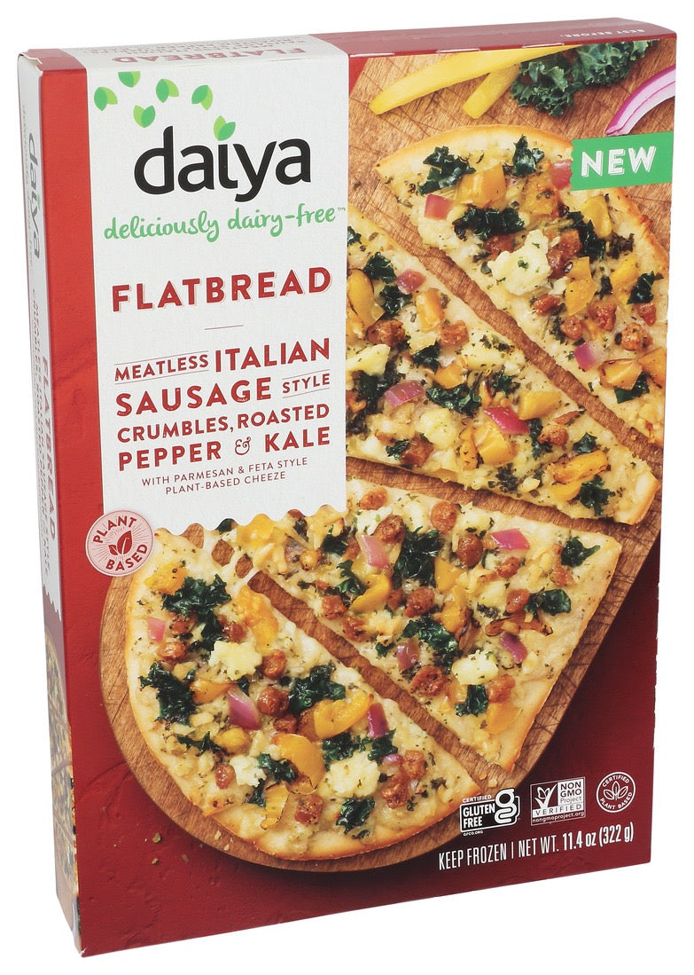 Daiya Flat Bread Meatless Italian Sausage, Roasted Pepper & Kale