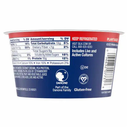 Silk Coconut Milk Greek Style Strewberry Yogurt