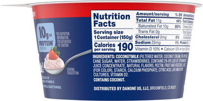Silk Coconut Milk Greek Style Strewberry Yogurt
