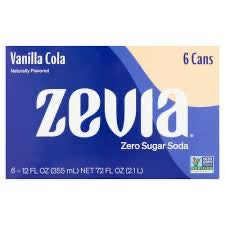 Zevia Vanilla Cola 6pk