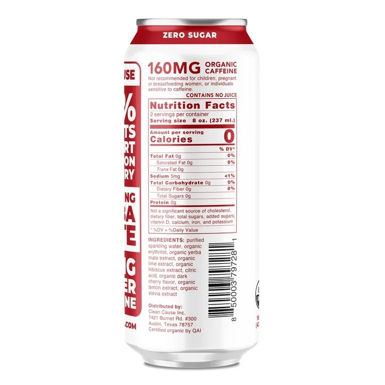 Clean Cause Sparkling Cherry Lime