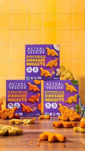Actual Veggies - Dinosaur  Sweet Potato & Carrot Nugget