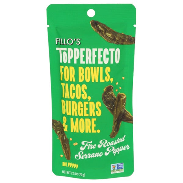Fillo's Topperfecto - Fire Roasted Serrano Pepper