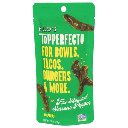 Fillo's Topperfecto - Fire Roasted Serrano Pepper