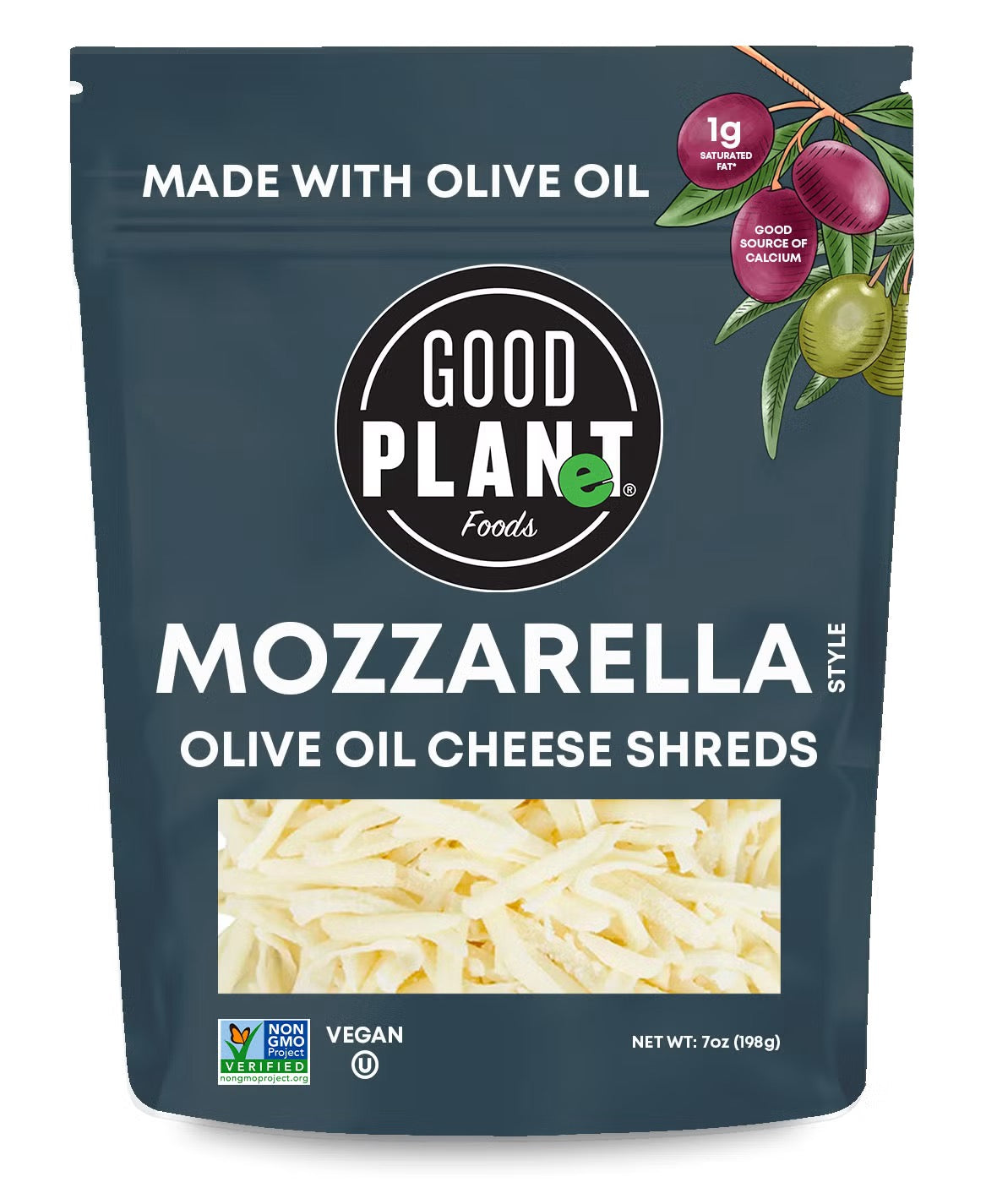 Good Planet Foods Mozzarella Olive Oil Cheese Shreds