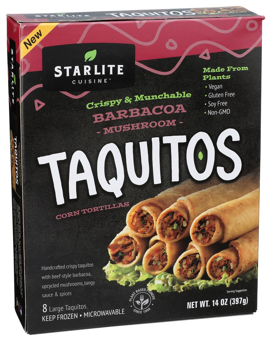 Starlite Cuisine Taquitos - Barbacoa Mushroom