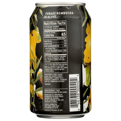 Forage Kombucha Lemon Ginger