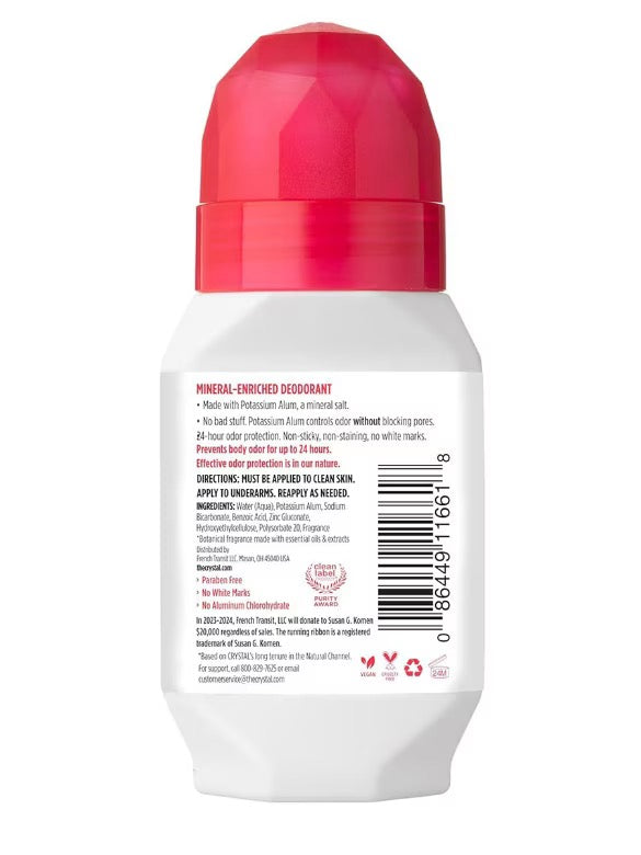 Crystal Deodorant Pomegranate Roll On