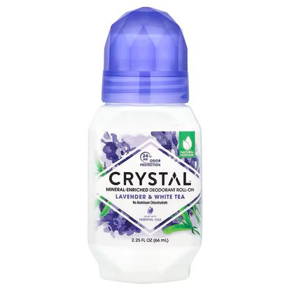 Crystal Deodorant Lavender & White Tea Roll On