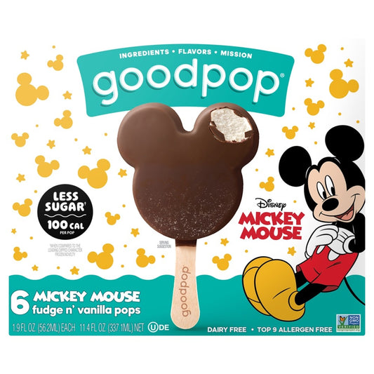 GoodPop - Mickey Mouse Fudge n' Vanilla Pops