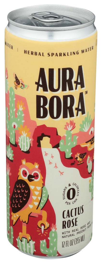 Aura Bora Cactus Rose Sparkling Water
